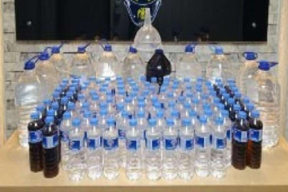 120 litre sahte içki ele geçirildi