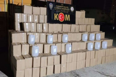 4 ton etil alkol ele geçirildi