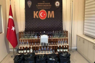 Gaziantep’te kaçak içki operasyonu
