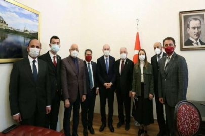 Başkan Hasan Doğru Bakan Soylu’yu ziyaret etti