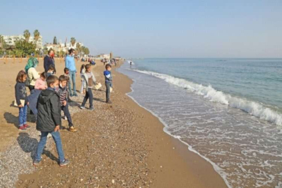 Hiç deniz görmemiş Gaziantepli çocuklar, Mavi düşler projesiyle Mersin’e geldi