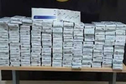 15 bin paket kaçak sigara ele geçirildi