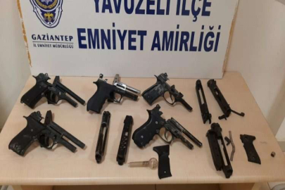 Tabanca imalatına baskın: 8 gözaltı