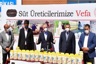 GAZİANTEP’TE “SÜT ÜRETİCİLERİNE VEFA” PROJESİ HAYATA GEÇİRİLDİ