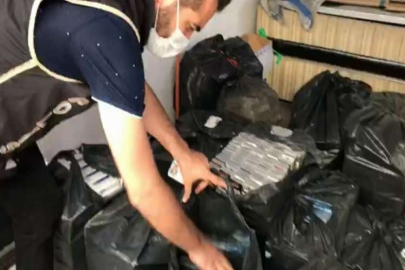4 bin 680 paket kaçak sigara yakalandı