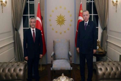 Cumhurbaşkanı Erdoğan, Tahmazoğlu'nu kabul etti