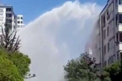 Tazyikli su nedeniyle evler ve araçlarda zarar oluştu