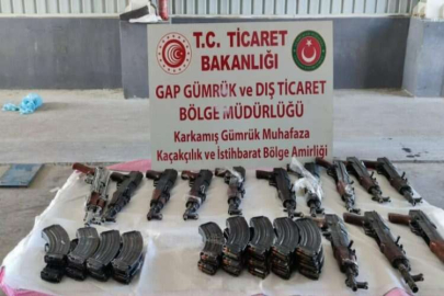 Sınır kapısında uzun namlulu silah ile mühimmat ele geçirildi