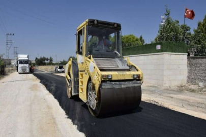 5 köyde 14 bin 500 metrelik sıcak asfalt çalışması başlatıldı