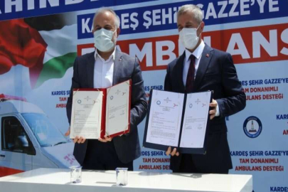 Şahinbey’den Gazze’ye tam donanımlı 5 ambulans