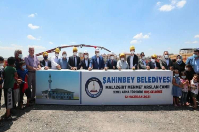 Şahinbey’de Malazgirt Camii’nin temeli atıldı