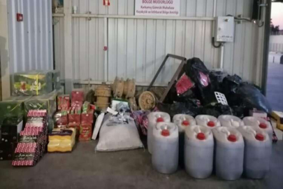 Tırda yüklü miktarda kaçak malzeme yakalandı