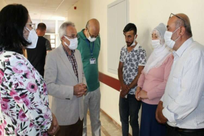 Rektör Özaydın tedavi gören askeri ziyaret etti