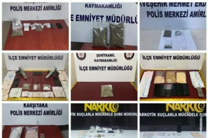 Gaziantep’te 1 haftada 33 uyuşturucu satıcısı tutuklandı