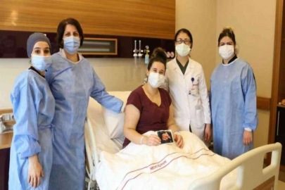 Hamile kadın korona virüsü atlattı
