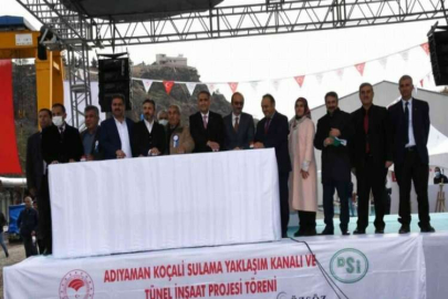 Koçali Barajı’nın sulama kanalı tüneline başlandı