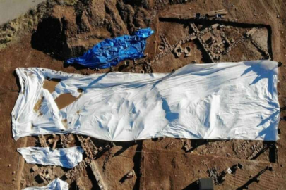 Perre Antik Kentte dokuma tezgahı bulundu
