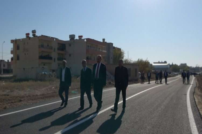 Akçakale’de yol yapım çalışmaları sürüyor