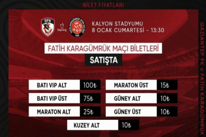 FATİH KARAGÜMRÜK MAÇI BİLETLERİ SATIŞTA