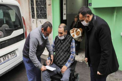 Akülü sandalyesi çalındı, belediye tekrardan hediye etti