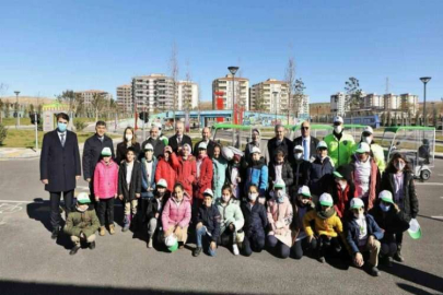 Çocuk Hakları Alt Komisyonu üyeleri trafik parkında inceleme yaptı