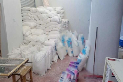 Gaziantep’te 16 ton kaçak deterjan ele geçirildi