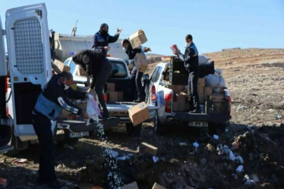 Satışa hazır 6 ton küflenmiş hurmaya el konuldu