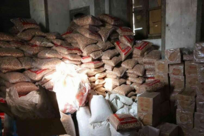 Son tüketim tarihi geçmiş yüzlerce kilo kuruyemiş ele geçirildi