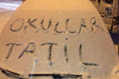 Okullar bugün tatil