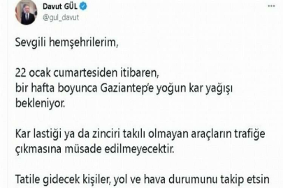 Gaziantep’te ikinci dalga uyarısı