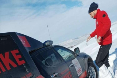 Hasta almaya giderken kara saplanan UMKE ekibini başka bir UMKE ekibi kurtardı