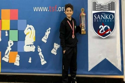SANKO'lu öğrencinin satranç başarısı