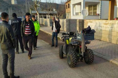 Devrilen ATV’nin altında kalan sürücü ağır yaralandı