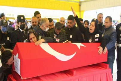 Şehit polise son görev