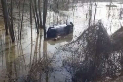 5 kişinin bulunduğu araç dere yatağına uçtu