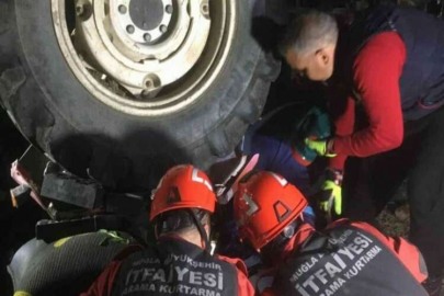 İtfaiye ekipleri zamanla yarıştı ama talihsiz çiftçi hayatını kaybetti