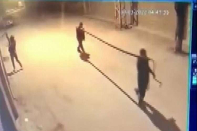 Hırsız duvardan inerken hırsızlarla karşılaştı