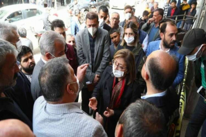 Şahin, patlama yaşanan Mevlana Mahallesi’ni ziyaret etti