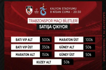 Bilet fiyatları açıklandı