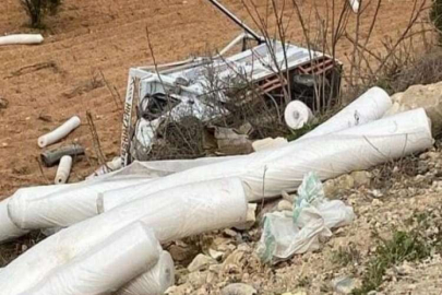 Şarampole uçan kamyonetin sürücüsü hayatını kaybetti