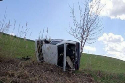 Kontrolden çıkan otomobil takla attı