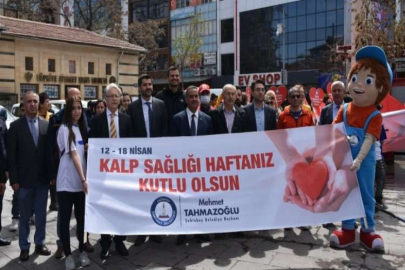 Şahinbey Belediyesi kalp sağlığı için yürüdü