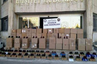 Ayakkabıda taklit vurgununa polis engeli