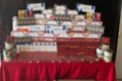 Gaziantep’te 54 bin 760 adet kaçak makaron ele geçirildi