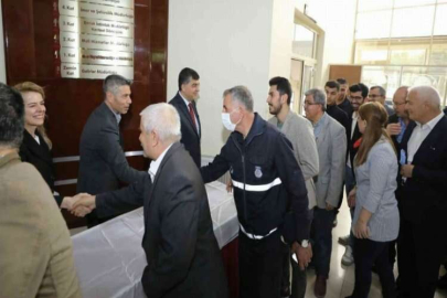Fadıloğlu, personellerle bayramlaştı