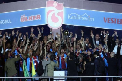 Trabzonspor şampiyonluk kupasını aldı