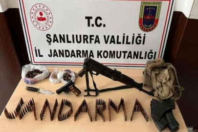 Borudan uzun namlulu silah ve mühimmat çıktı