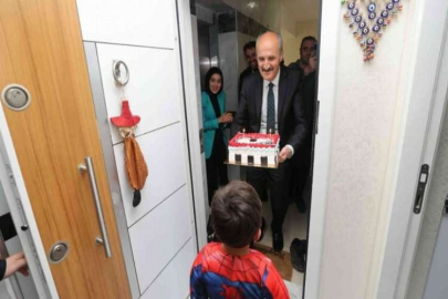 Şehit çocuğuna doğum günü sürprizi