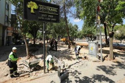 Şehitkamil’de parklara yaz bakımı