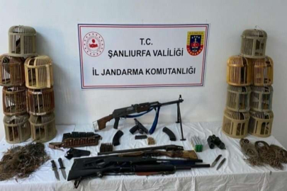 Sınırdan geçirilen uzun namlulu silah ve tabanca ele geçirildi